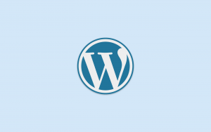 wordpress blue background
